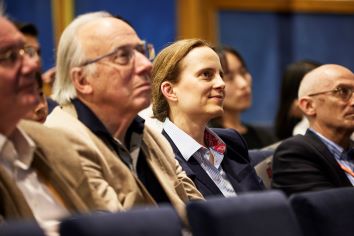 Public at Anat Admati's book launch at LSE - in the audience: Prof. Luitgard Veraart and Prof. Ron Anderson